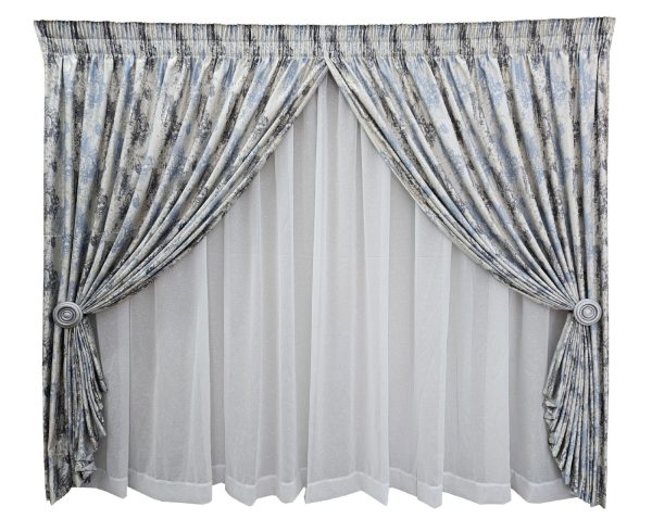 5m BABYP Brooklyn Blue Curtain only